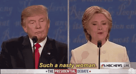 donald trump and hillary clinton are giving a presidential debate on nbc news