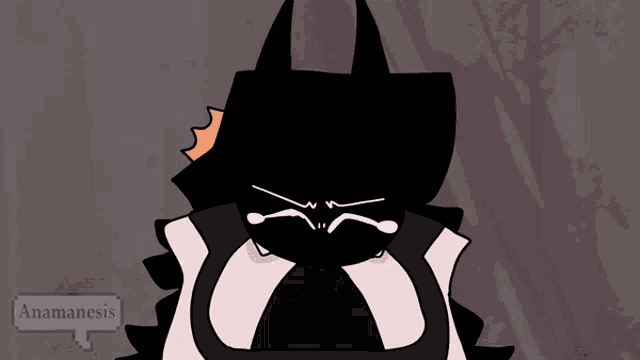 a cartoon drawing of a person with a speech bubble that says anamanasis