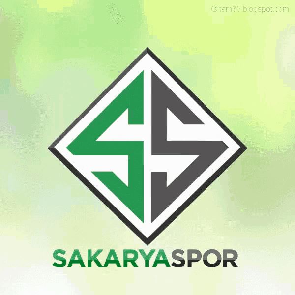 a logo for sakaryaspor shows a green and gray triangle