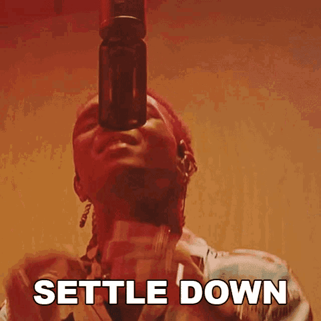 Settle Down Swae Lee GIF - Settle Down Swae Lee Wont Be Late Song GIFs