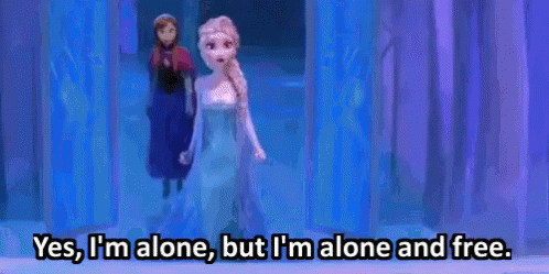 Alone GIF - Elsa Anna Frozen GIFs