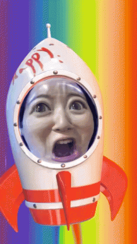 Girl Scared GIF - Girl Scared Rocket GIFs