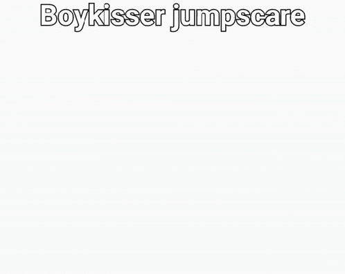 a pixel art drawing of a cat with the words boykisser jumpscare below it