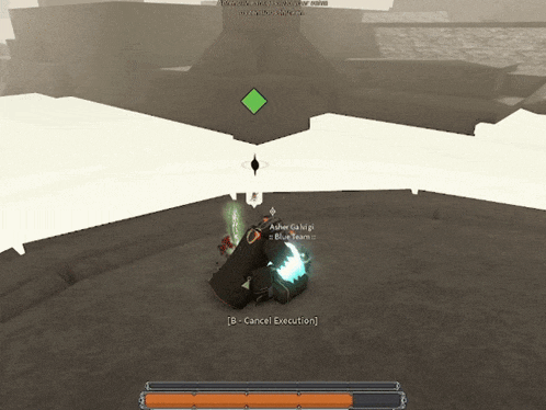 a screenshot of a video game shows a person named asher galegi