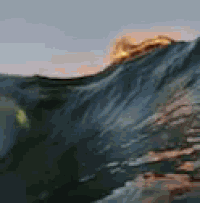 a painting of a mountain with the sun shining through the clouds