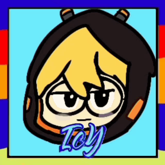 a cartoon drawing of a boy with the word toy written on it