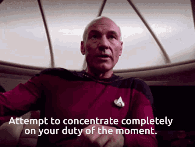 Concentrate Jean Luc Picard GIF - Concentrate Jean Luc Picard Captain Picard GIFs