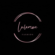 a logo for a fashion company with a pink circle on a black background