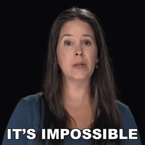Its Impossible Rachel Smith GIF - Its Impossible Rachel Smith Rachels English GIFs