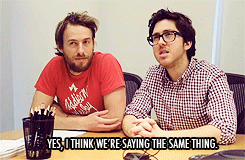 Saying The Same Thing GIF - Jake And Amir College Humor Saying Same Thing GIFs