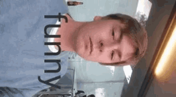 a man 's face is shown with the word funny written above it