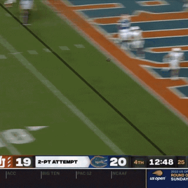 a football game is being played between florida and big ten