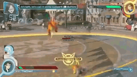 a screenshot of a video game with the onev playing