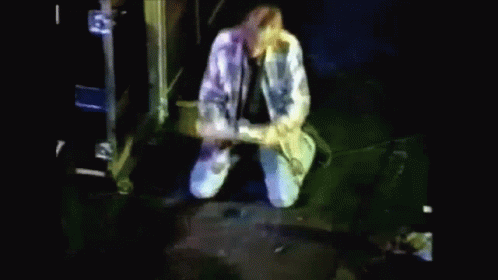 Kurt Cobain Smash Guitar GIF - Kurt Cobain Smash Guitar Nirvana GIFs