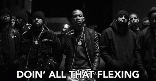 Doin All That Flexing Trouble GIF - Doin All That Flexing Trouble Bring It Back GIFs
