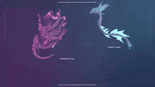 a purple and blue drawing of unknown titan and titanus titanat