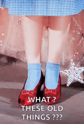 Wizard Of Oz Red Slippers GIF - Wizard Of Oz Red Slippers Dorothy GIFs
