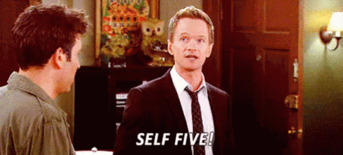 Self Five - Confident GIF - Confident How I Met Your Mother Barney Stinson GIFs