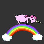 This Makes Me Incredibly Happy GIF - Pink Unicorn Rainbow GIFs