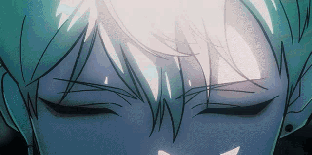 a close up of a person 's eyes with a light shining through them