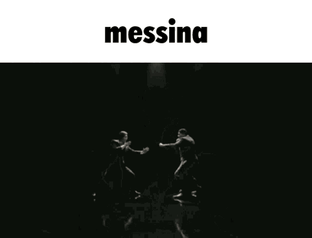 a man in a suit and tie is surrounded by smoke and the word messina is written above him .