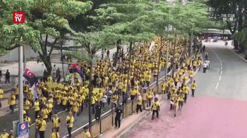 Bersih GIF - Rally Parade Street GIFs