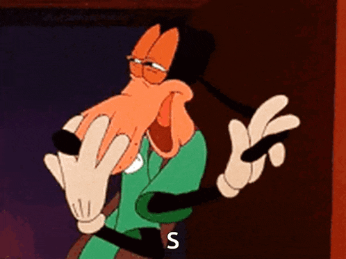 a cartoon character with glasses and gloves is making a funny face .