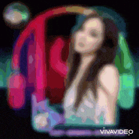 a colorful drawing of a woman with the words vivavideo below it