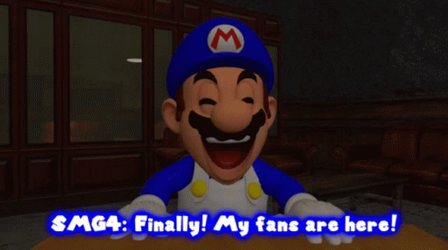 Smg4 Finally GIF - Smg4 Finally My Fans Are Here GIFs