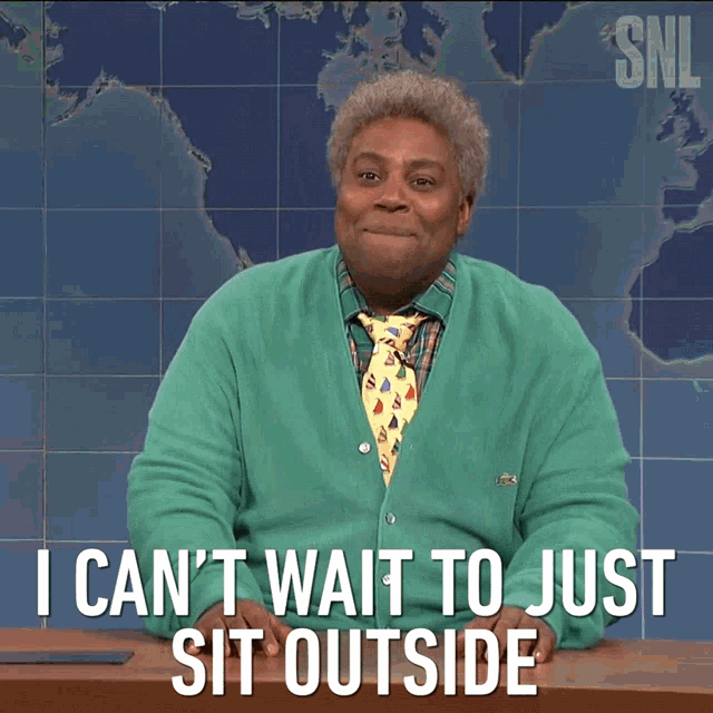 I Cant Wait To Just Sit Outside Kenan Thompson GIF - I Cant Wait To Just Sit Outside Kenan Thompson Saturday Night Live GIFs