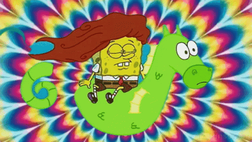 Spongebob Trippy Seahorse GIF - Spongebob Trippy Seahorse GIFs