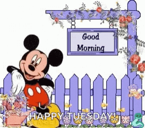 Mickey Mouse Good Morning GIF - Mickey Mouse Good Morning Happy Tuesday GIFs
