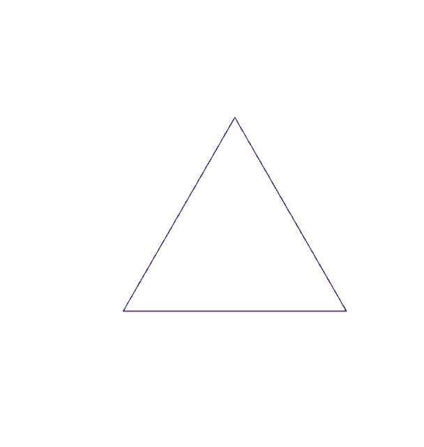 a group of colorful triangles on a white background
