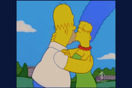 Simpsons Kissing GIF - The Simpsons Homer Marge GIFs