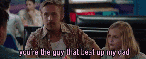 a man and a girl are sitting in a diner talking to each other .