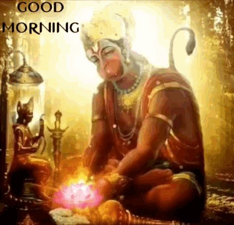 Hanuman Good Morning GIF - Hanuman Good Morning Greeting GIFs