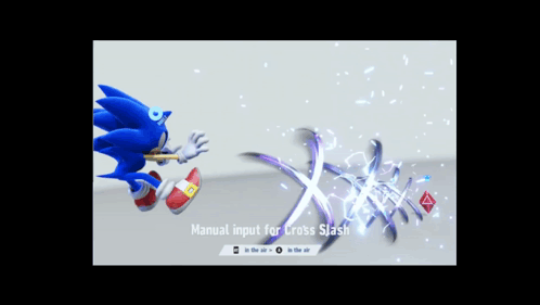 Sonic Frontiers Cross Slash GIF - Sonic Frontiers Cross Slash GIFs