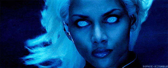 a close up of a woman 's face with blue eyes and the words sophie-d tumblr below her