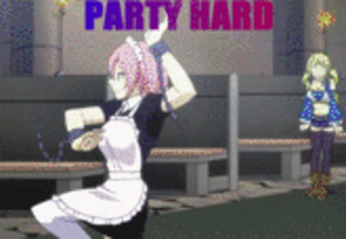Party Hard Fairy Tail GIF - Party Hard Fairy Tail Happy Dance GIFs