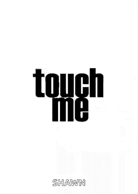 a poster for a movie called touch me by shawn .