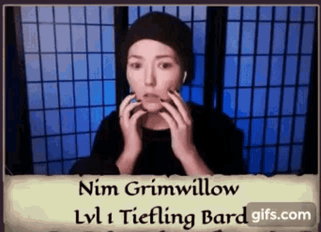 nim grimwillow is a tier 1 tiefling bard in this video