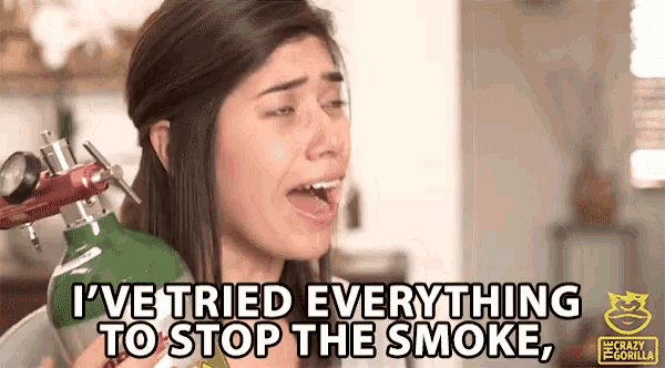 Ive Tried Everything To Stop The Smoke Annoyed GIF - Ive Tried Everything To Stop The Smoke Annoyed Irritated GIFs