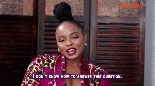 Yemi Alade I Dont Know GIF - Yemi Alade I Dont Know Question GIFs