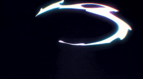 an angel 's halo and a devil 's tail are lit up in the dark