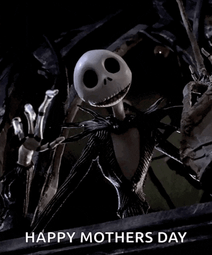a picture of jack skellington from the nightmare before christmas wishing happy mothers day