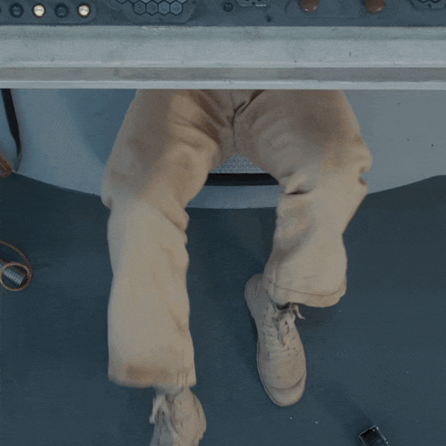 a person 's legs are shown in a close up