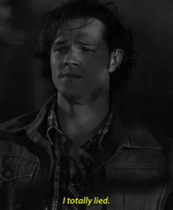 I Totally Lied Sam Winchester GIF - I Totally Lied Sam Winchester Spn GIFs