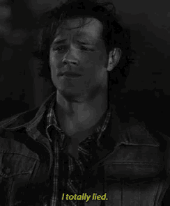 a black and white photo of a man with the words " i totally lied " below him
