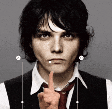 Gerard Way Mewing GIF