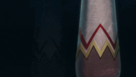 a cartoon character with a white cape on his back